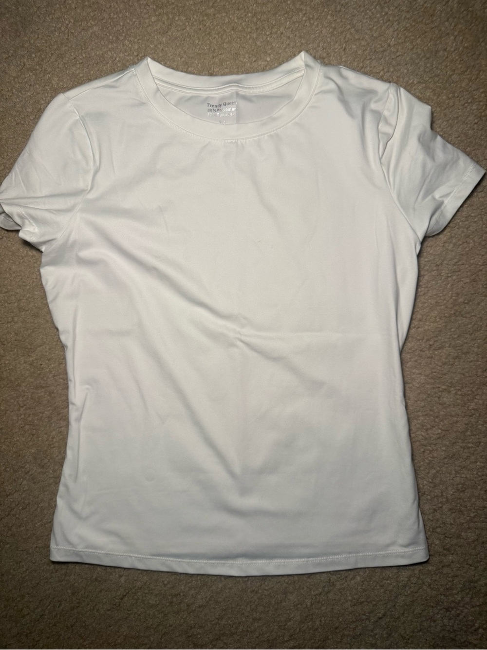 Classic White Crewneck Short-Sleeve Tee - Women